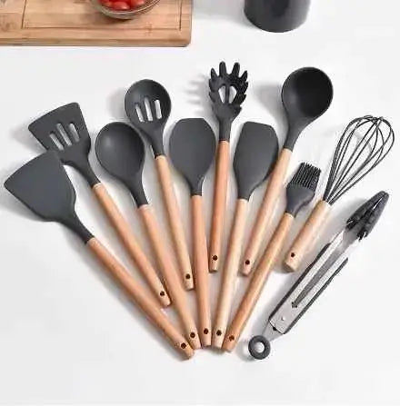 Kit cozinha com 12 peças de silicone